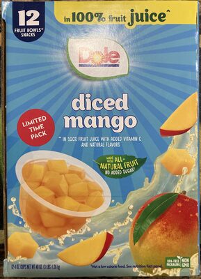 Diced Mango in 100% fruit juice