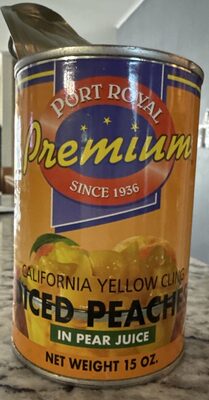 Diced Peaches In Pear Juice