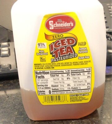 Diet Iced Tea Pasturized
