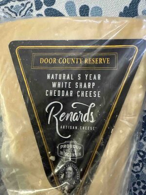 Door County Reserve Natural 5 Year White Sharp Cheddar Cheese
