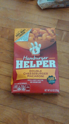 Double cheeseburger macaroni hamburger