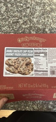 Double Chocolate Chip Pecan Gourmet Frozen Cookie Dough