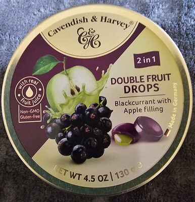 Double Fruit Drops - Blackcurrant with Apple Filling