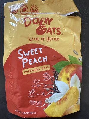 DozySweet Peach Overnight Oats