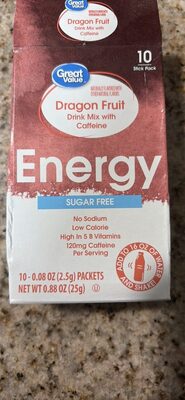 Dragon Fruit Drink Mix with Caffeine