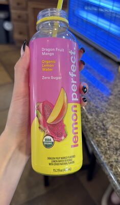 Dragon Fruit Mango Organic Lemon Water