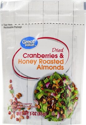 Dried cranberries & honey roasted almonds