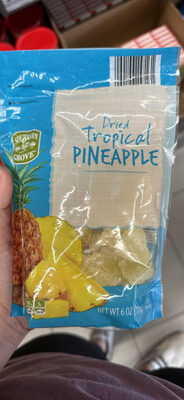Dried tropical pineapple