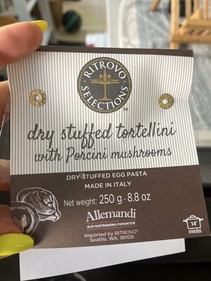 Dry Stuffed Tortellini With Porcini Mushrooms