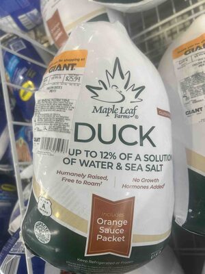 Duck (includes Orange Sauce Packet)