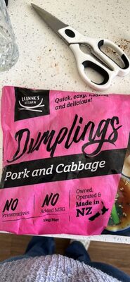 Dumplings Pork and Cabbage