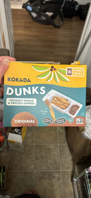 DUNKS Coconut Spread & Pretzels Dippers