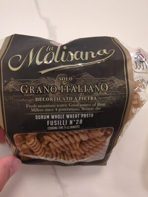 Durum Whole Wheat Pasta Fusili