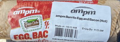 Egg And Bacon Burrito