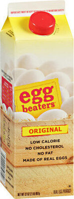 EGG BEATERS Real Egg Product, No Cholesterol, No Fat, Real Eggs, 32 oz., 32 OZ