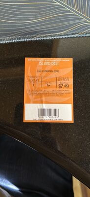 EGG & LONGANISA BOWL