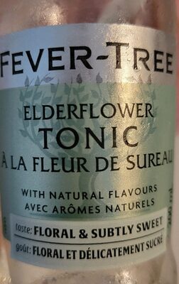 Elderflower tonic water