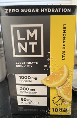 Electrolyte Drink Mix Lemonade Salt
