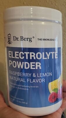 Electrolyte Powder - raspberry and lemon flavor