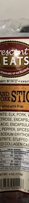 Elk and Pork Sticks