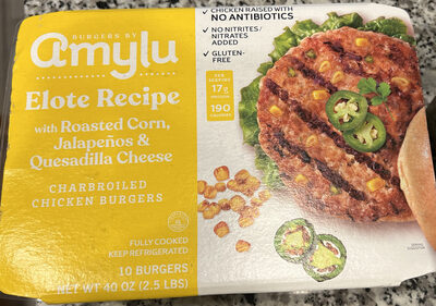 Elote Recipe with Roasted Corn, Jalapeños & Quesadilla Cheese Charbroiled Chicken Burgers