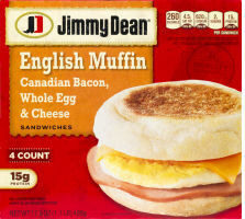 English muffin sandwiches canadian bacon