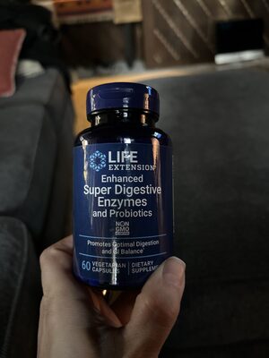 Enhanced Super Digestive Enzymes And Probiotics Non-gmo