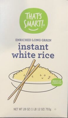 Enriched long grain instant white rice