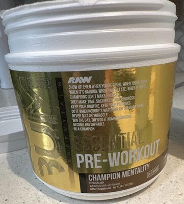 Essential Pre Workout: Champion Mentality