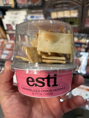 Esti Caramelized Onion Hummus & Pita Chips