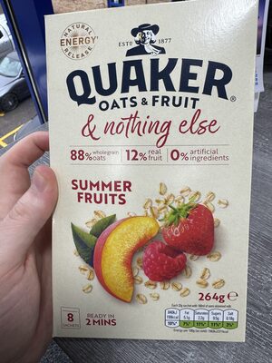 ESTR 1877 QUAKER OATS & FRUIT & nothing else Enjoy
