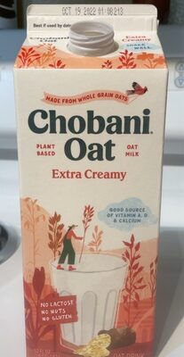 Extra creamy oat milk