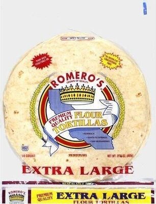 Extra Large Flour Tortillas