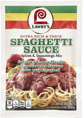Extra rich & thick spaghetti sauce spices & seasonings mix, spaghetti sauce