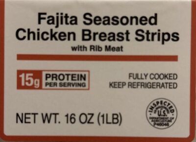 Fajita seasoned chicken breast strips