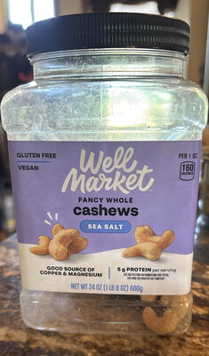 Fancy Whole Cashews Sea Salt