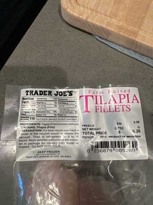 farm raised tilapia fillets