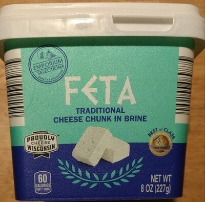 FETA traditional cheese chunk in brine