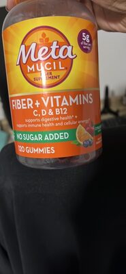 FIBER + VITAMINS C, D & B12