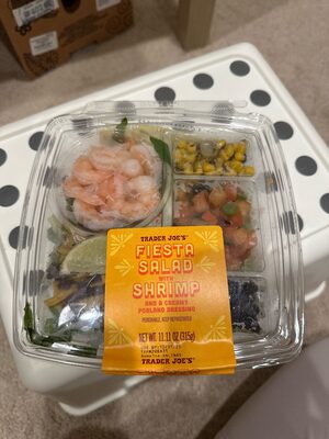 Fiesta Salad w/ Shrimp + Cheese