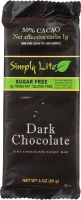 Fine Chocolate Candy Bar, Dark Chocolate