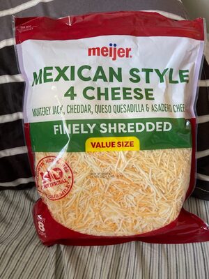 Finely Shredded Mexican 4 Cheese