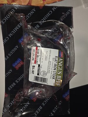 Flat Iron Steak - USDA Choice Angus Beef