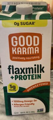 Flax Milk + protein UNSWEETENED