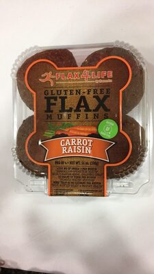 Flax Muffins, Carrot Raisin