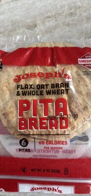 Flax, Oat Bran & Whole Wheat Pita Bread