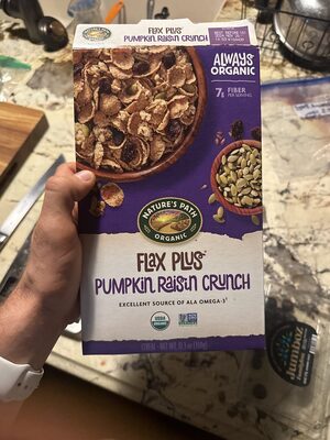 Flax Plus Pumpkin Raisin Crunch Cereal