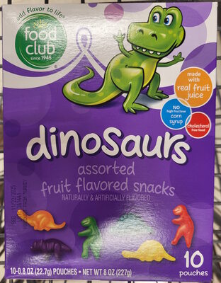 Food Club Donusaurs Fruit Flavored Snacks