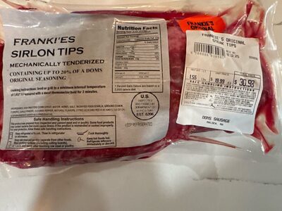 Frankie’s sirloin tips