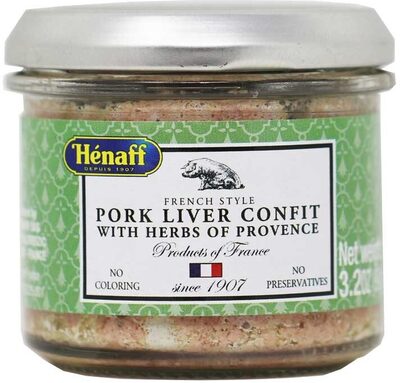 French style pork liver confit with herbs of provence